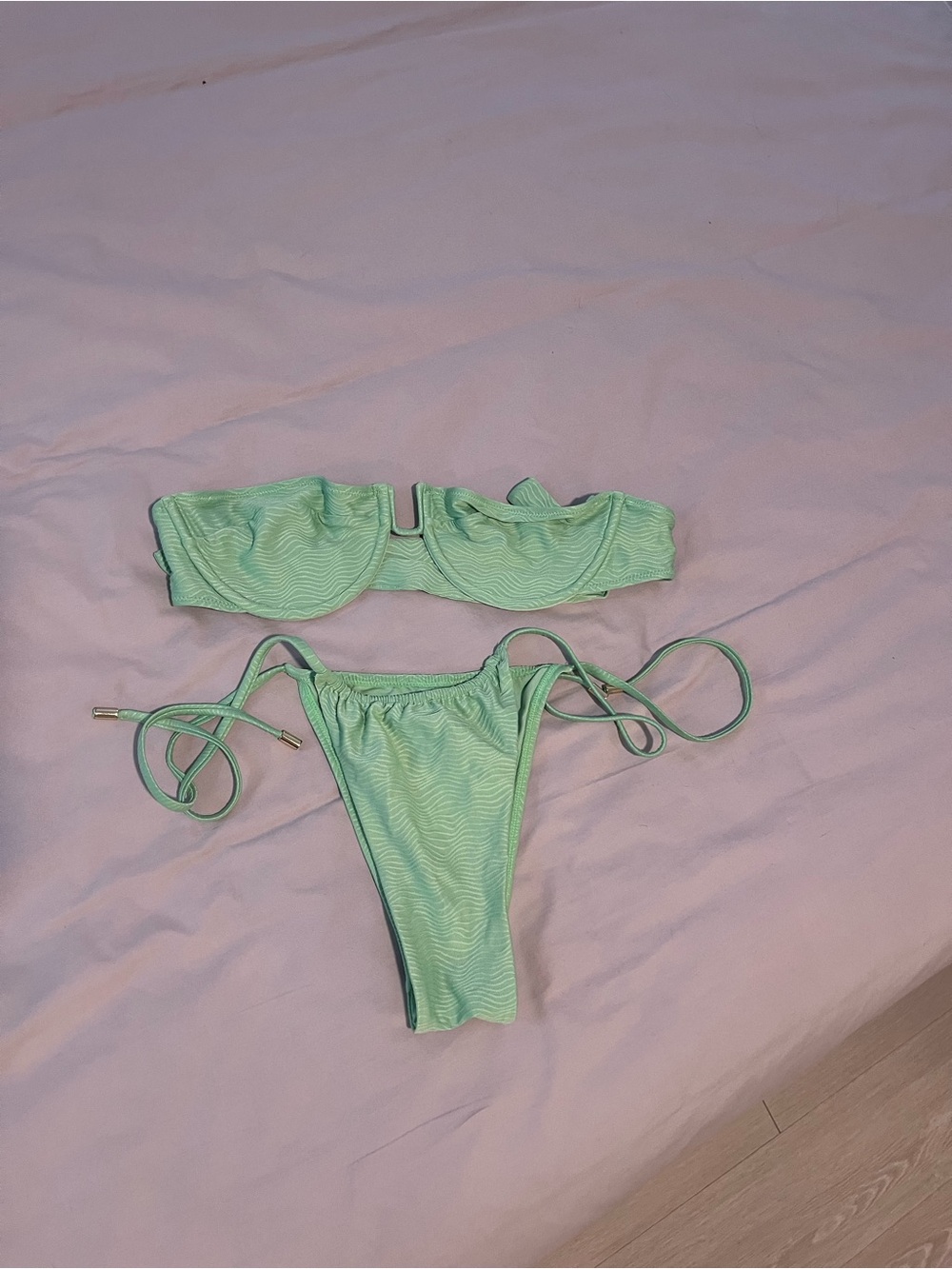 MONDAY Green Two-Piece Bikini Set